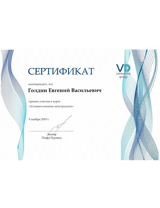 Семинар курса «Условно-съемные конструкции» (2019)